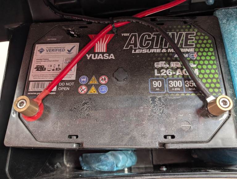 Yuasa L26-AGM Leisure Battery and Box 