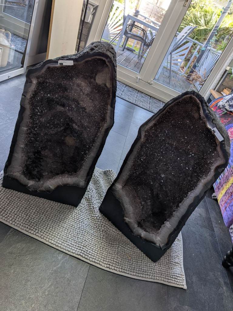 Amethyst church pair