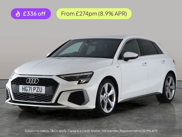 2022 Audi A3 1.0 TFSI 30 S line Sportback 5dr Petrol S Tronic Euro 6 (s/s) (110 ps) - KE Hatchbac...