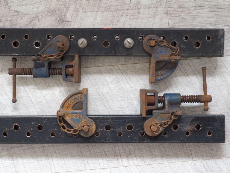 Record - 2x Quality Vintage Sash Clamps Heavy Duty 43.25 inch 
