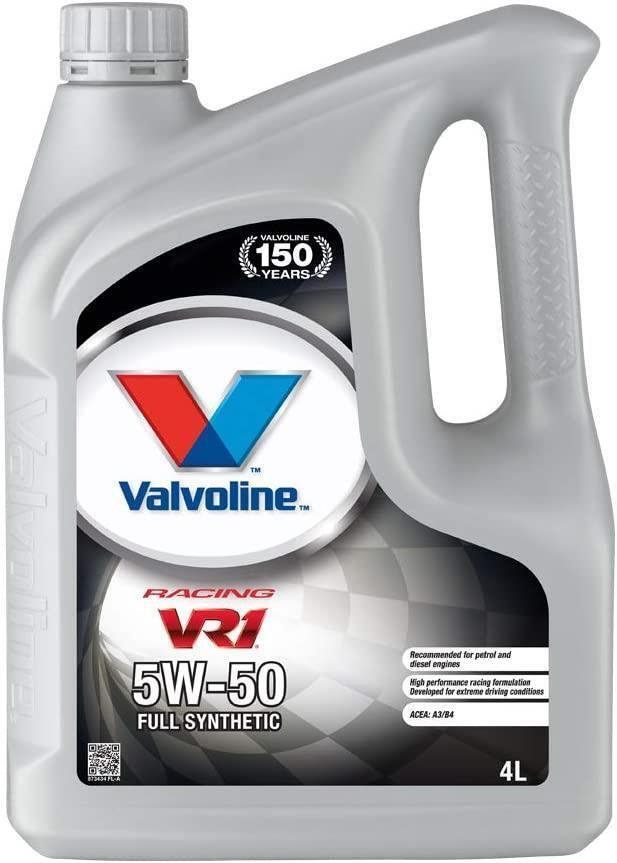 VALVOLINE 5W 50 RACING VR1 OIL 4 LITRES FULLY SYNTHETIC