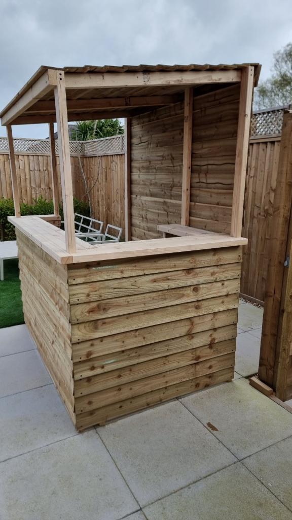 Garden bar , wooden bar , shed bar , interior bar , home bar , man cave , tiki bar 