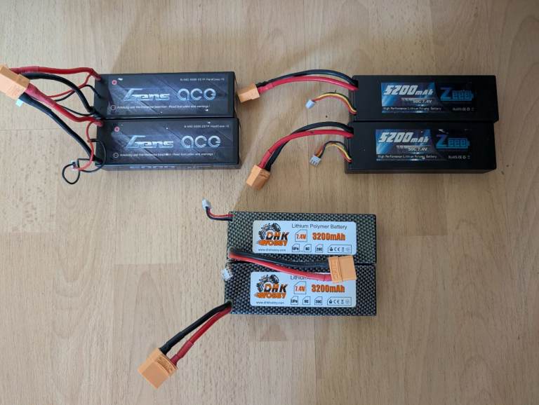 2s Lipo Batteries x6