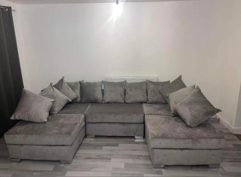 image for U - Shape Sofa   3 2 Seater Sofa L Shape Sofa With Cushion  