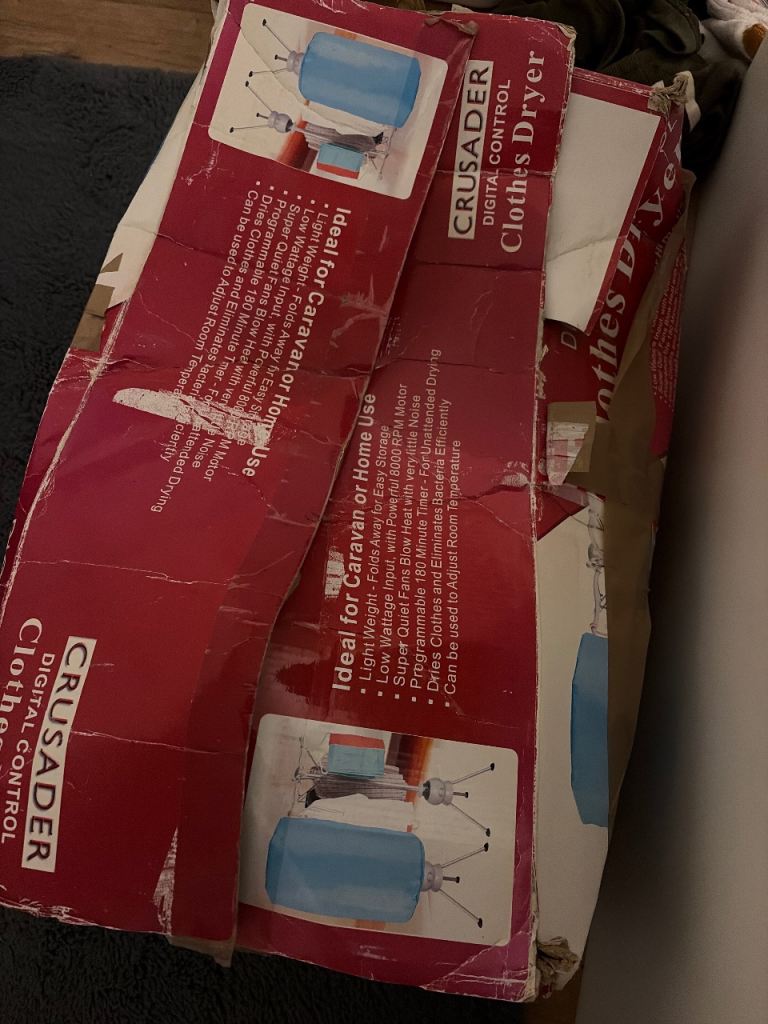 Portable Crusader electric clothes dryer