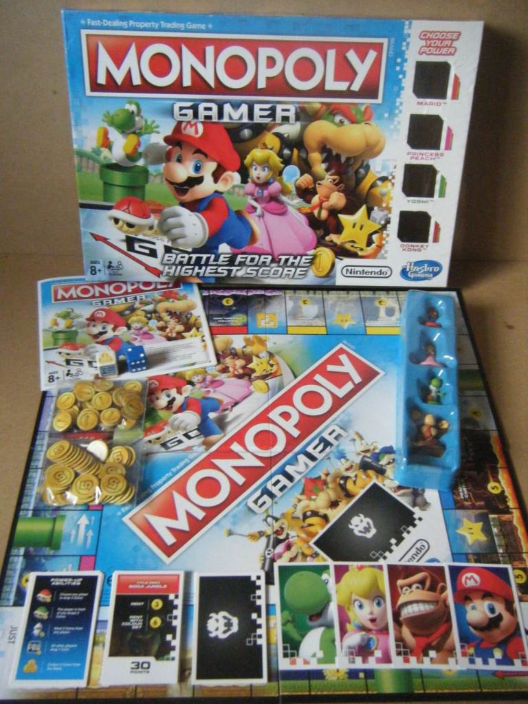 (MONOPOLY GAMER) Property Trading Board Game. By Hasbro 2017. Complete.