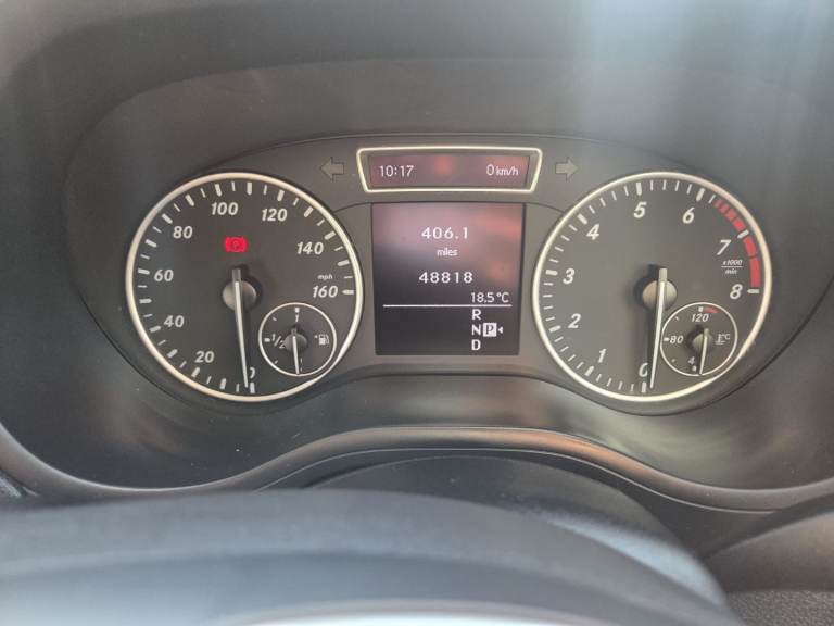 Mercedes B-Class blue efficiency silver 