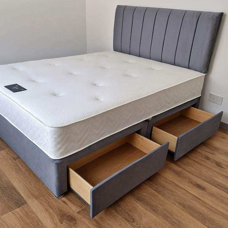 🛏️ 4FT Divan Bed + Foam Mattress 📞 Storage Drawers Optional 💸 25% OFF Deal