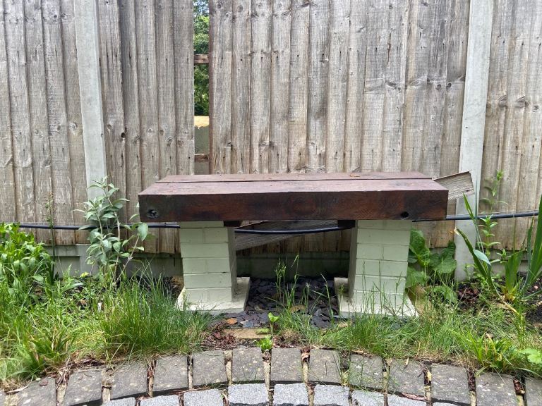 Home made outdoor bench