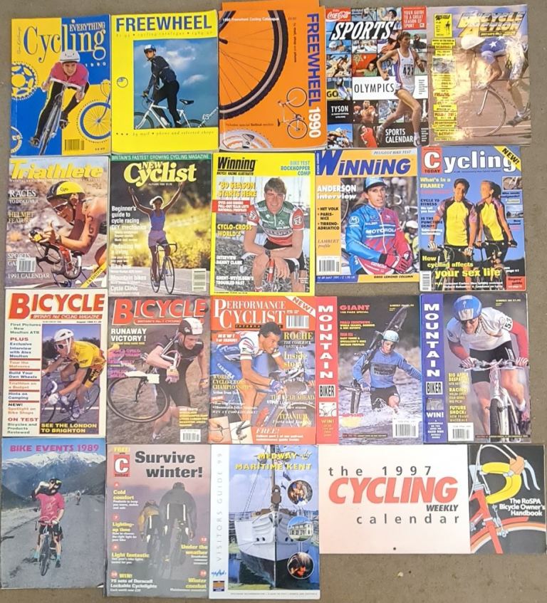 JOB LOT OF 20 CYCLING MAGAZINES/CALENDAR 1997