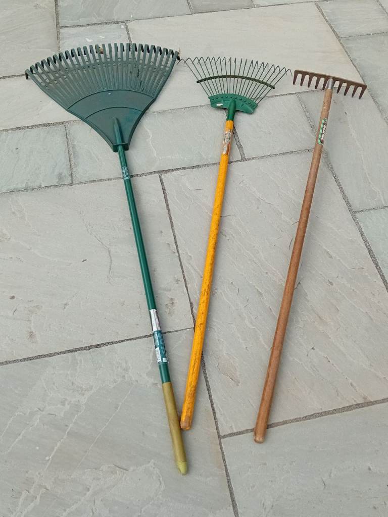 Garden Rake Selection – Good Condition, Variety of Types