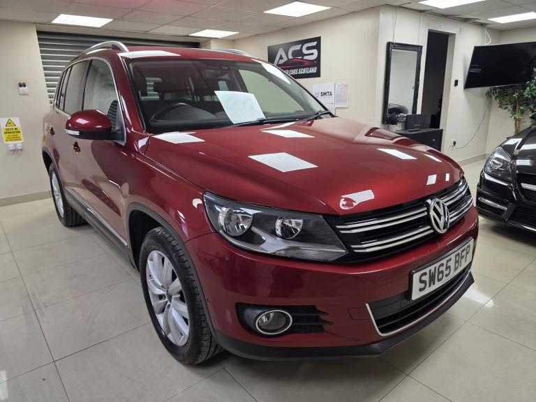 VOLKSWAGEN TIGUAN 2.0 TDI BlueMotion Tech Match Red WARRANTY 12 MONTHS MOT