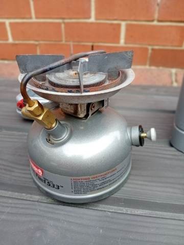 Coleman Dual Fuel 533 94年製 ビンテージ　バーナーコンロ Coleman Dual Fuel Single Burner Stove 533, camping, fishing