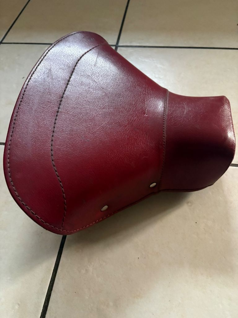 Pair Lambretta Series 2 Oxblood Single Original Genuine Innocenti Seats S2 S1 1 