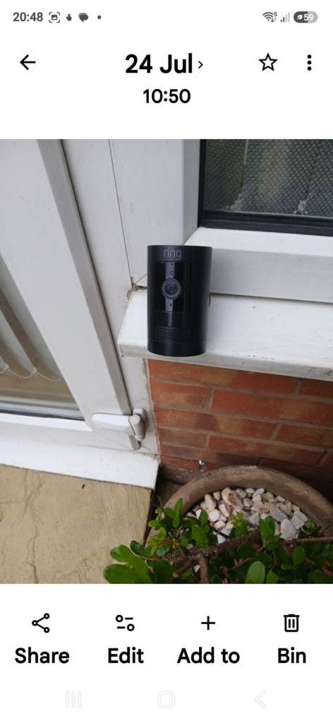 Black Security Camera - Good Condition