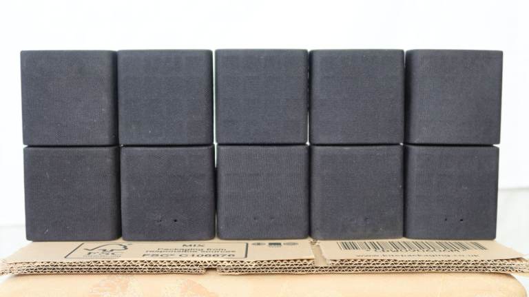 5 surround sound speakers.  All working