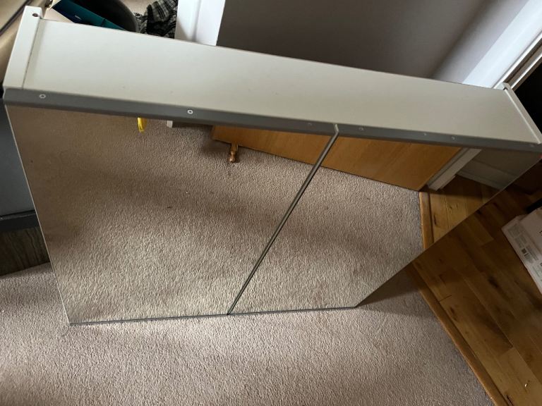 Mirrored Ikea Enhet cabinet- 80cm width by 17cm 
