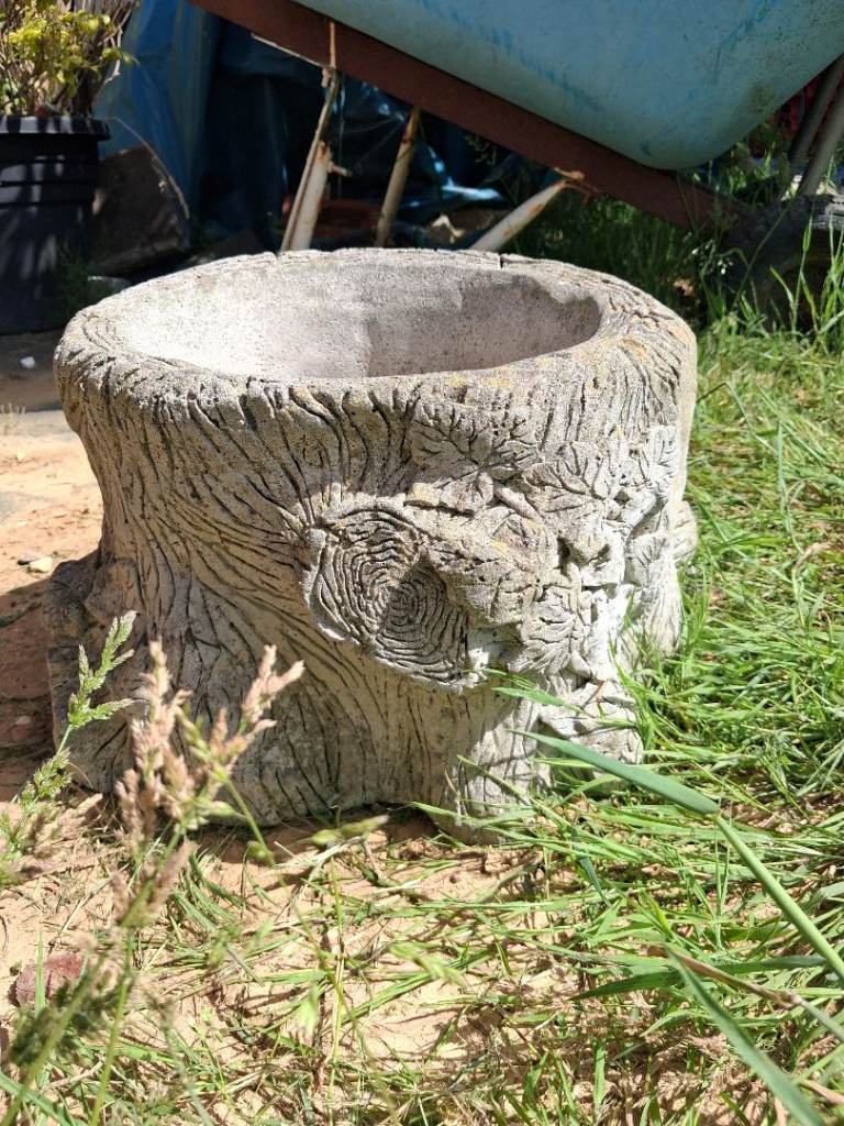 Tree trunk planter