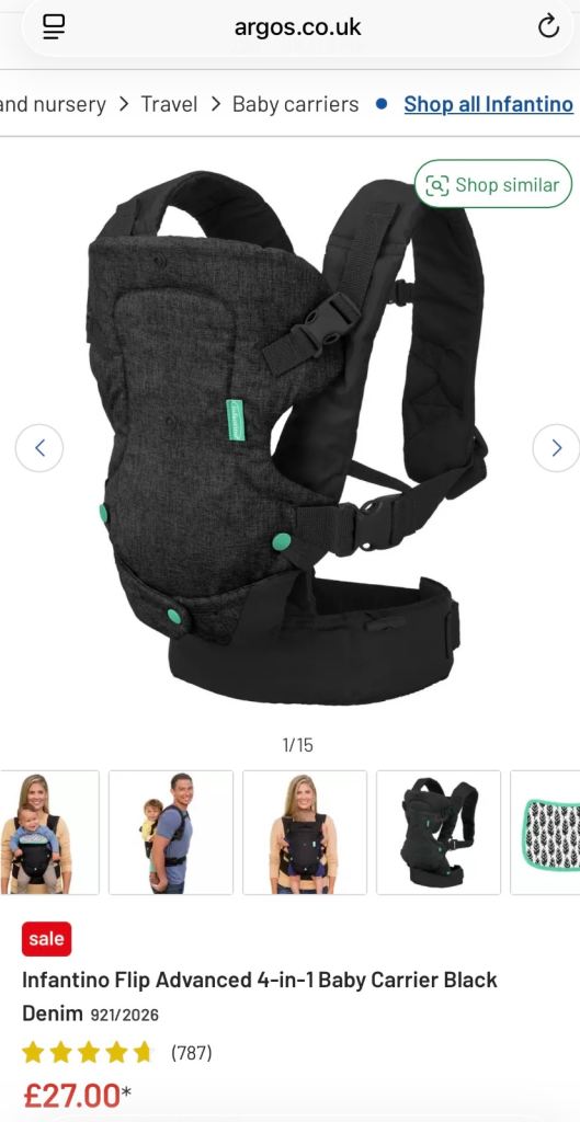 Baby sling carrier