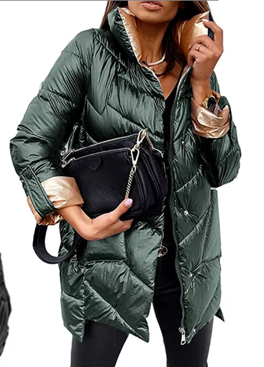 Green winter jacket, size S/M