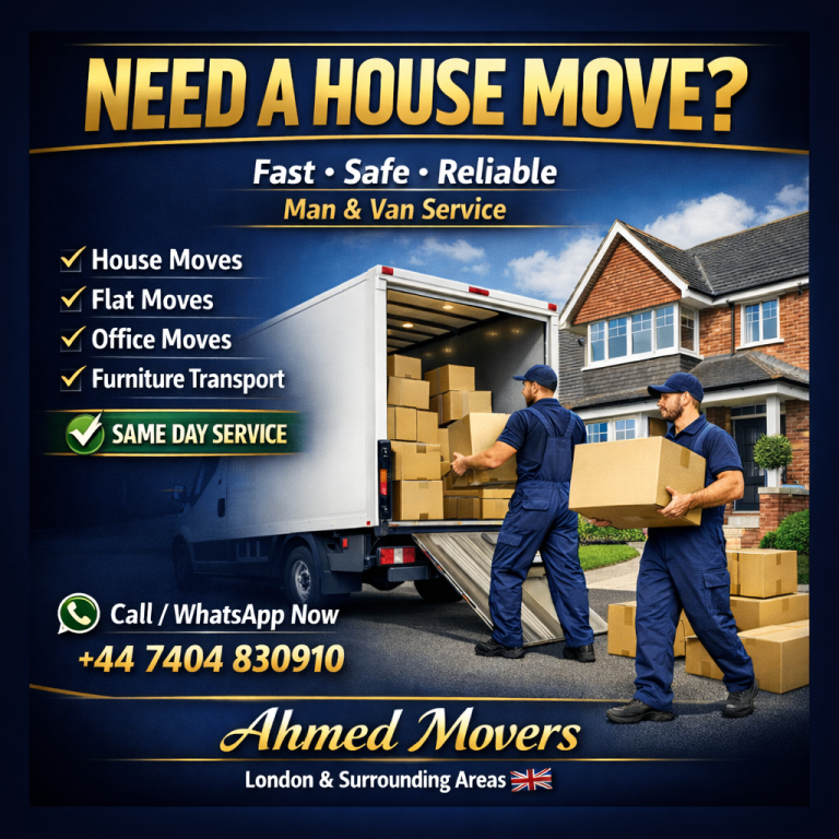 Man and Van Removals London | House Moves | Office Moves | Call Now