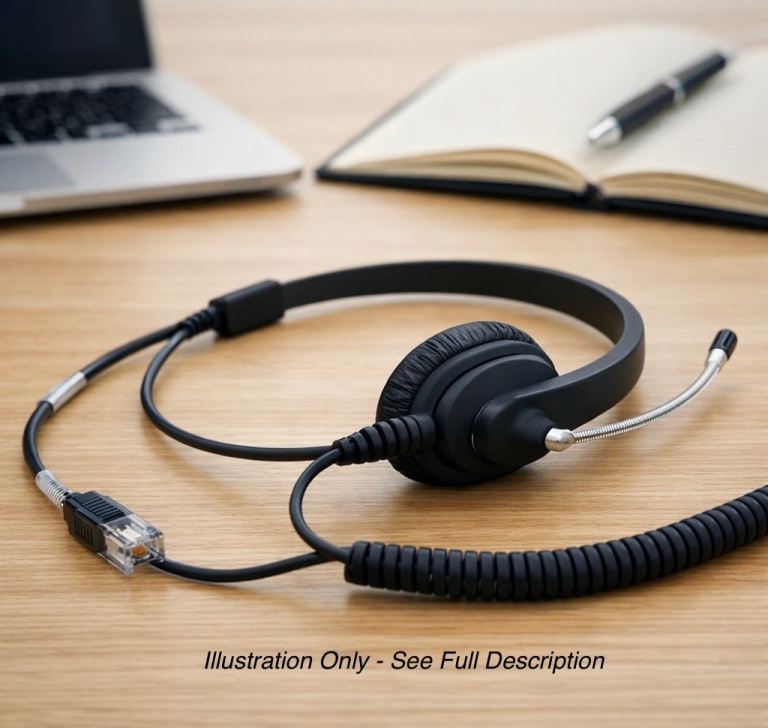 Accutone 710 Headset•Brand New Boxed • Noise‑Cancelling Mic • Office/Home