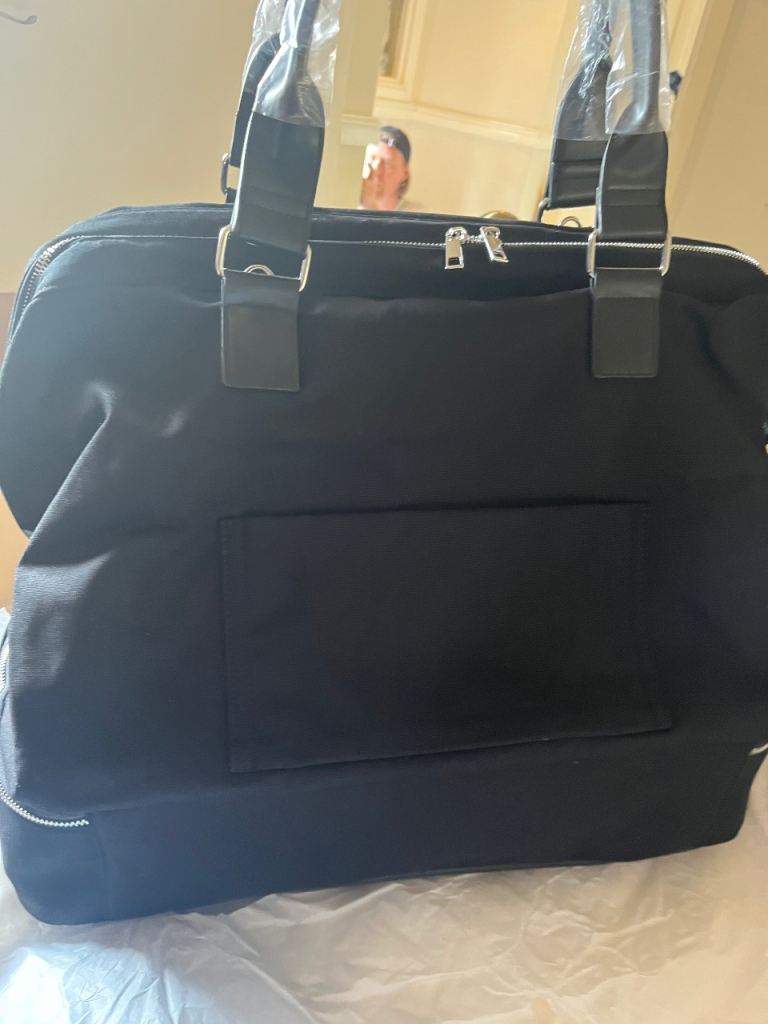 Brand New JustFab Black Weekender / Travel Bag – With Tags