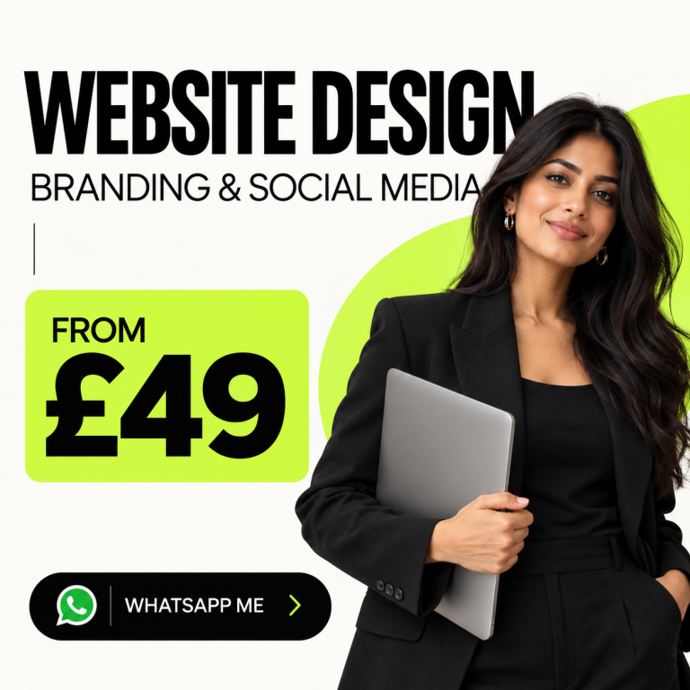From £49 - Website Design, Branding & Social Media | Web Designer Developer SEO Ads