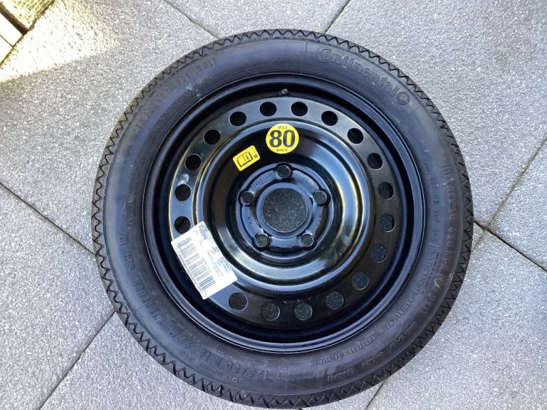 Vauxhall Insignia and similar vehicles Space saver wheel and tyre.