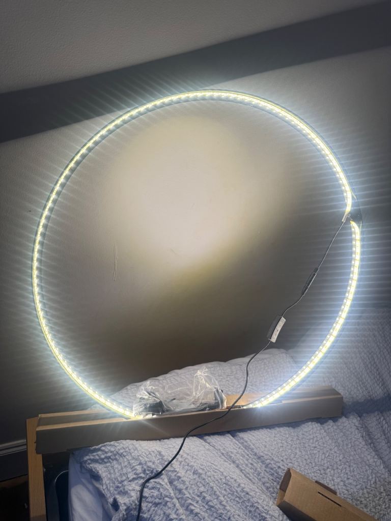 Plasma 360 Dartboard Light - Winmau Circular LED Ring Light – Bright White, As New