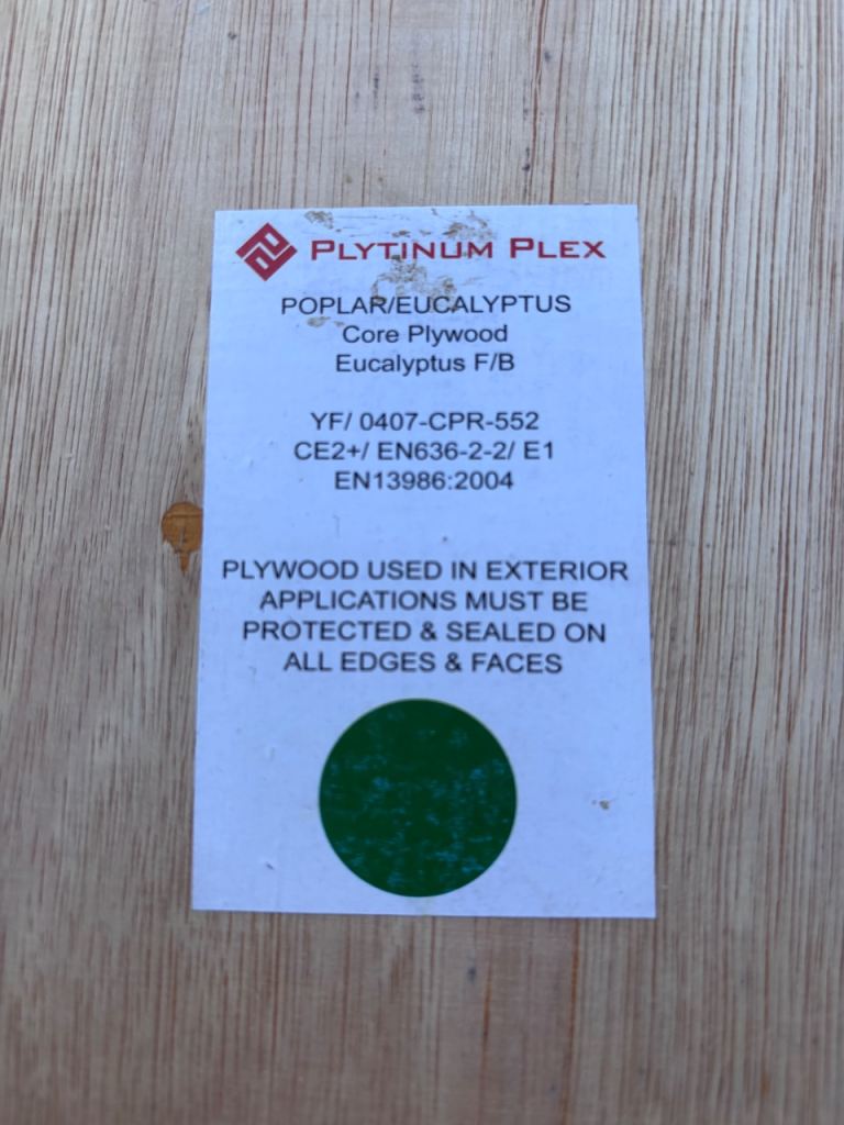 18mm Plywood Sheets - New