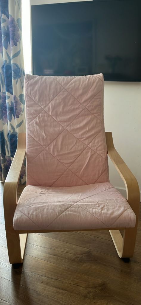 IKEA pink chair