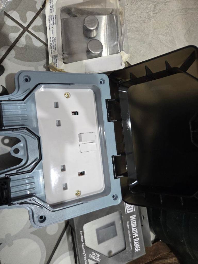 New Grey Outdoor Waterproof Electrical Socket Box and Plumbing Parts