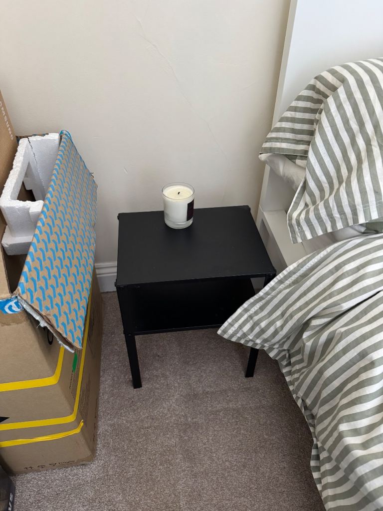Desk, shelves, bedside tables – Good Condition MUST GO TODAY