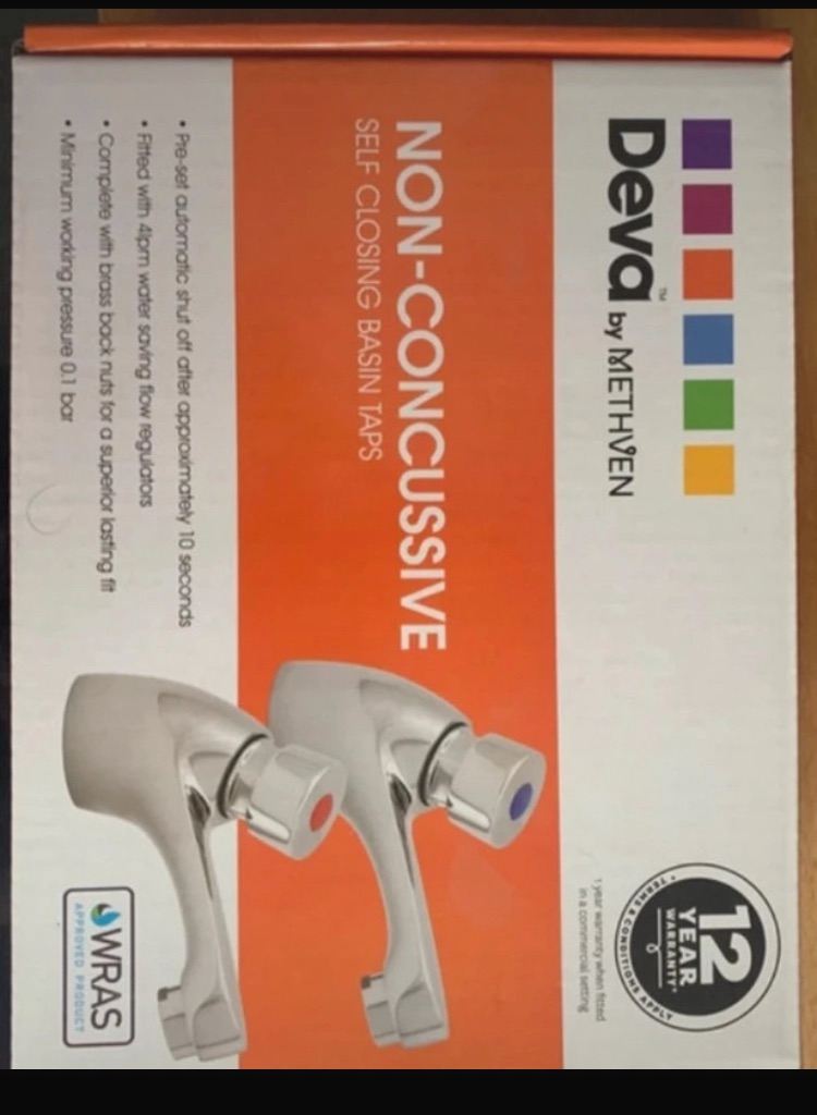 New Taps. Deva NCT001 push button basin taps