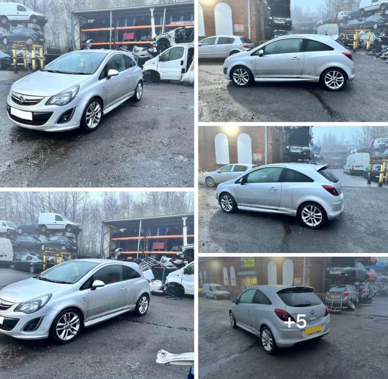  Vauxhall Corsa D.  Passenger side headlight. Facelift. 2013 - 2014. 