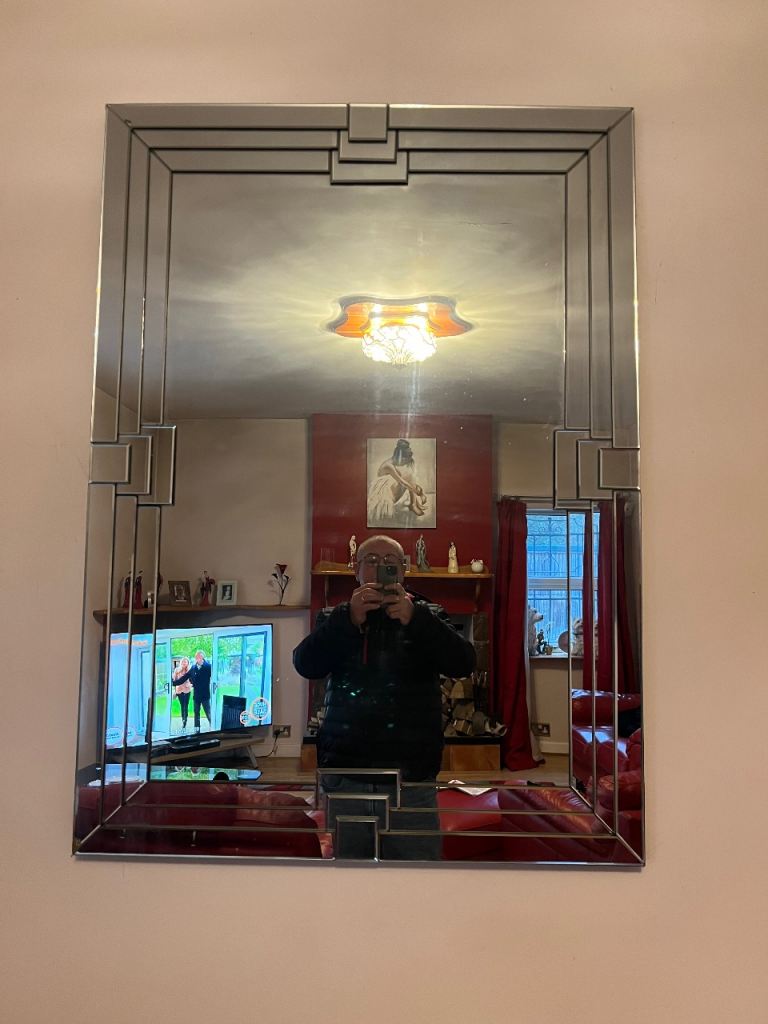 Large art deco style mirror 