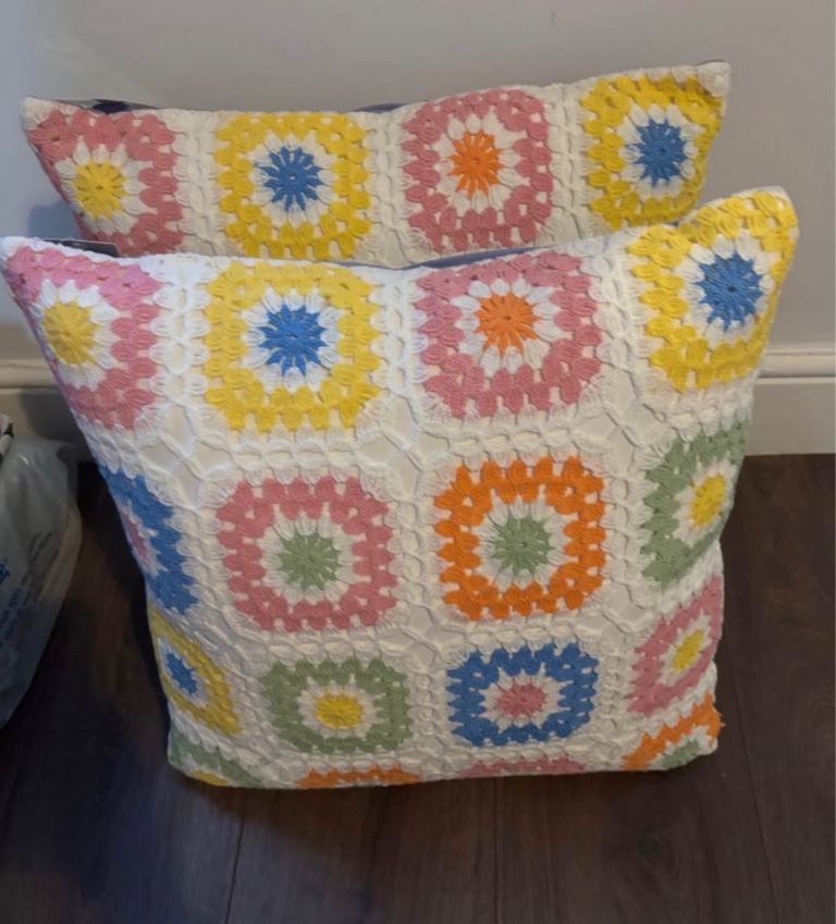 image for Patchwork cushions x 2