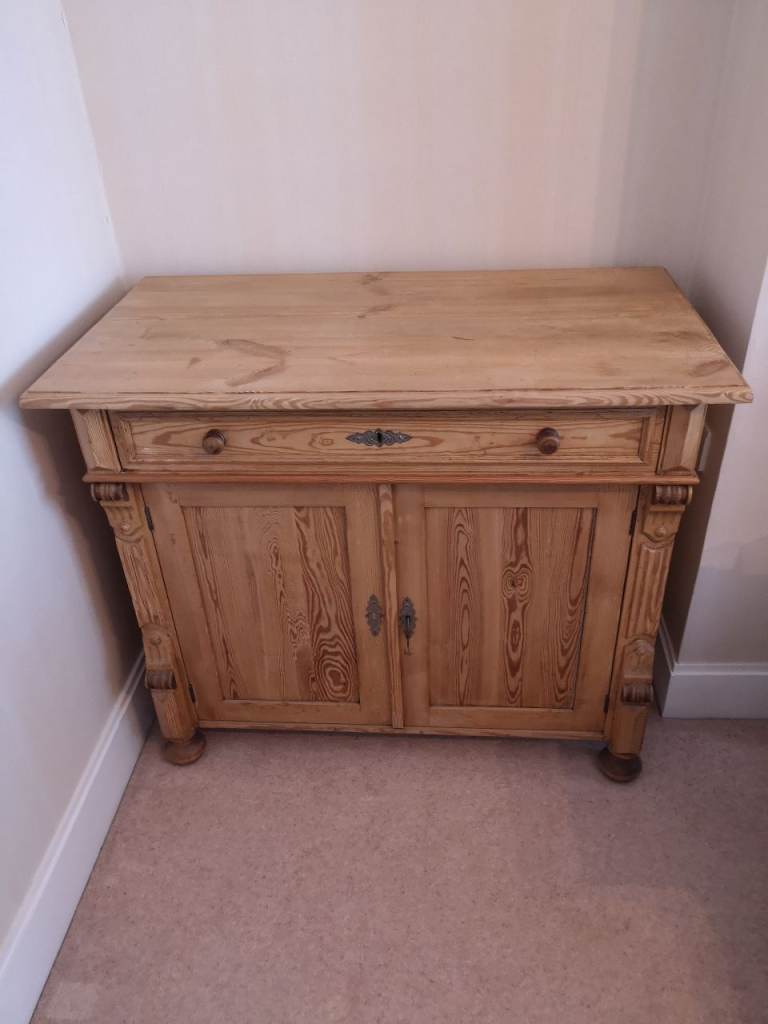 Antique pitch pine dresser sideboard