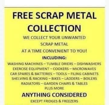 FREE SCRAP METAL COLLECTION 24/7