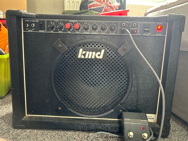 Vintage KMD GV100D Guitar Amp with Footswitch - Fair Condition