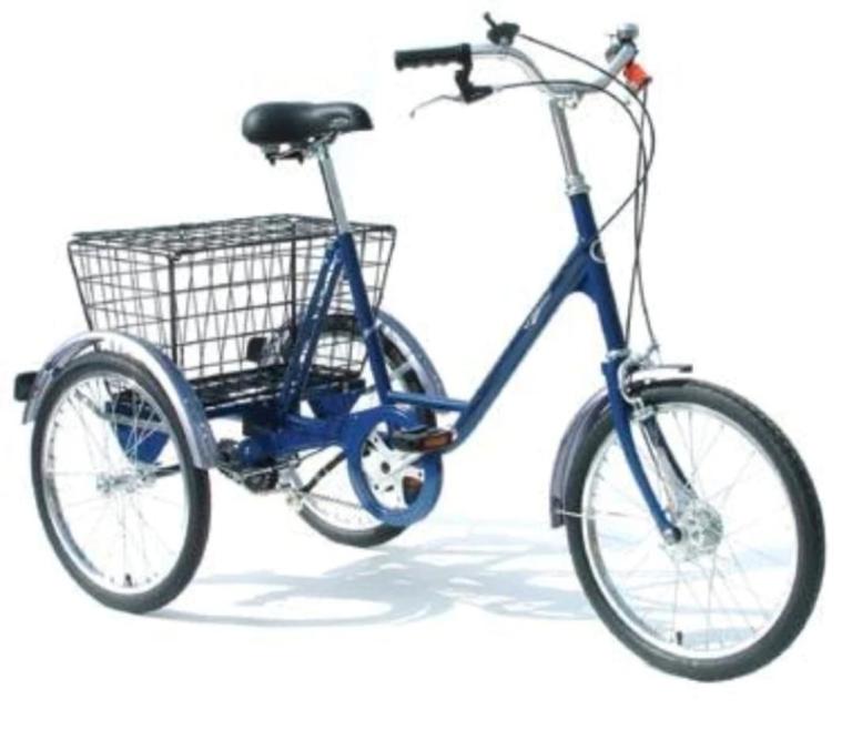 Picador tricycle with basket, unused, £1,125 new