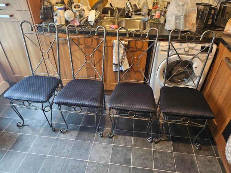 Metal base chairs