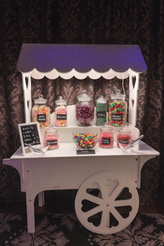 Sweet cart and baby carriage for hire - London