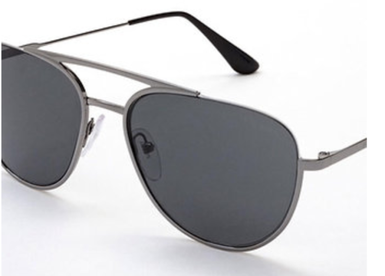 Prada Gunmetal Grey Aviator Unisex Sunglasses