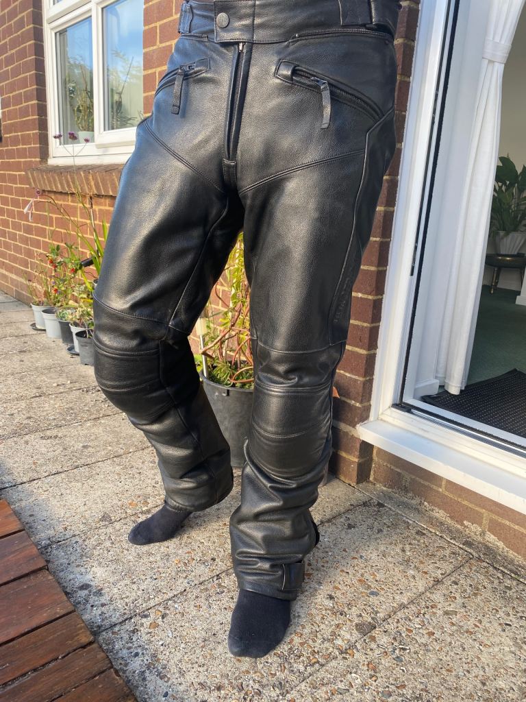 Waterproof leather trousers 