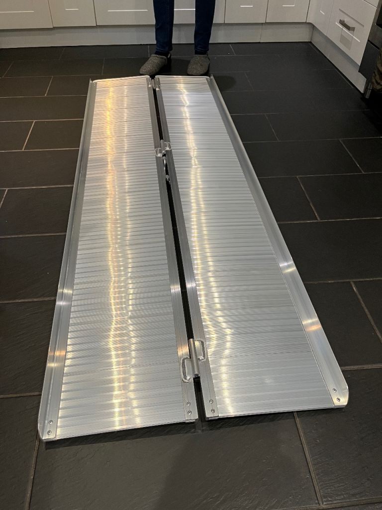 Wheelchair ramp portable folding