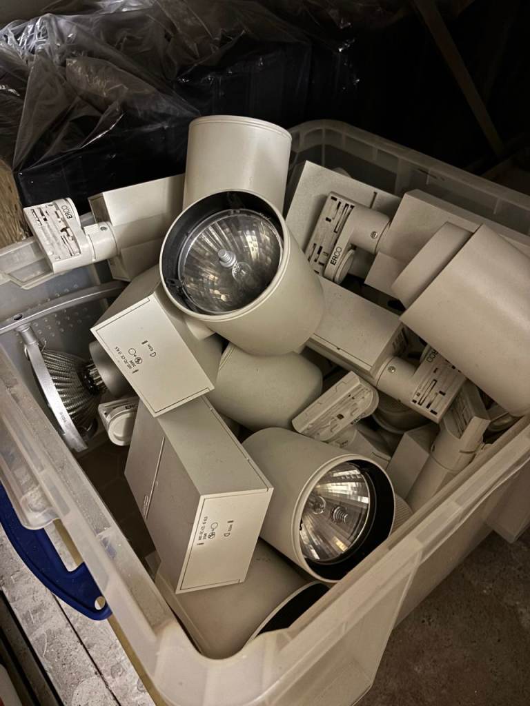 Around 30 Erco units and lots of track. Ideal for an office / showroom/ shop.
