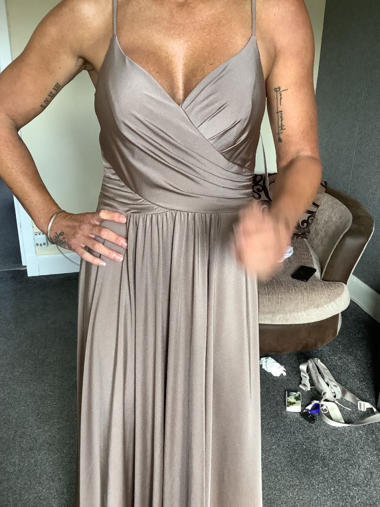 2 X Allure Mocha Bridesmaid/Prom Dresses