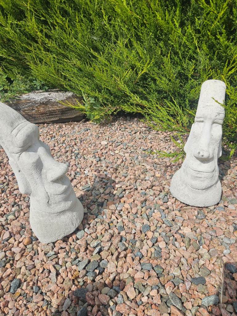 Concrete Easter Island Heads